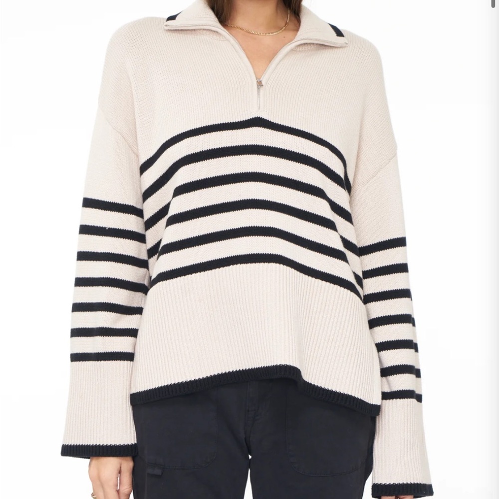 PISTOLA KARINA QUARTER SWEATER STRIPE